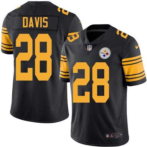 Nike Men & Women & Youth Steelers 28 Sean Davis Black Color Rush Limited Jersey,We sell and wholesale Nike Men & Women & Youth Steelers 28 Sean Davis Black Color Rush Limited Jersey on line form chian!